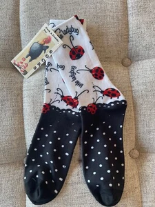 Ladybug Socks Unisex one size Quality Rare - Picture 1 of 3