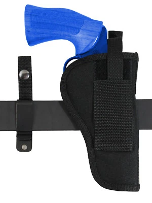 New Barsony 360Carry 12 Option OWB IWB Cross Draw Holster for 4" Revolvers - Image 1 of 4