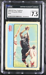 Shaquille O'Neal #133 CGC 7.5 (2004, Fleer) 2004-05 Fleer Tradition Card, Blue - Picture 1 of 2