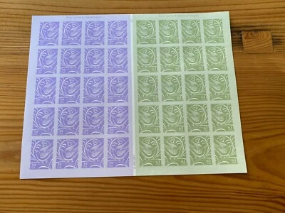 USA stamps Our Wedding Not Folded sheet, outbound and reply stamps - Image 1 of 4