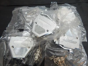 PAN PACIFIC DP-50C PLASTIC 50 PIN D-SUB HOOD W/METAL CLAMP - LOT OF 5 HOODS - Picture 1 of 1