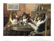 Dogs Playing Poker - The reunion - Cassius Marcellus Coolidge Art Print - 12x16