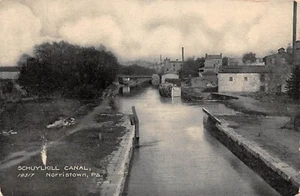 Schuylkill Canal Norristown PA um 1910 Postkarte - Bild 1 von 2