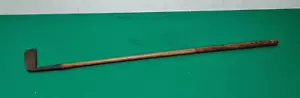 Antiker 32 1/2" Campbell & Co Aberdeen Messing Hickory Golfschläger Putter - Bild 1 von 4