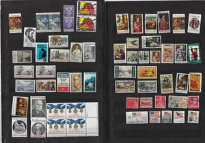 USA USED LOT 87 STAMPS MOST USED BUT A FEW NEW ABOUT $5.00 FACE VALUE - Picture 1 of 2