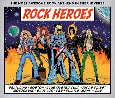 Rock Heroes 3-CD NEW SEALED Boston/ELO/Korn/Kansas/Mountain/Fastway/Hanoi Rocks+ - Image 1 of 4