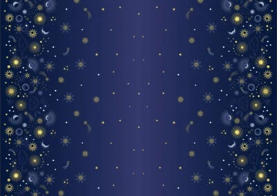 LEWIS & IRENE Lewis and Irene 'Celestial' 100% Baumwolle Fat Quarter