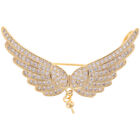 Angel Wings Rhinestone Brooch Pin for Women's Blouses and Shirts