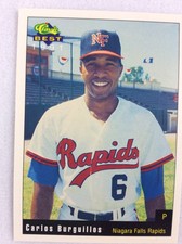 1991 Niagara Falls Rapids-Classic BEST Baseball Card-Carlos Burguillos