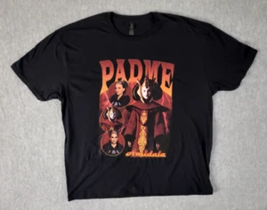 Star Wars Shirt Padme Amidala Adult XXL Black Short Sleeve - Picture 1 of 6