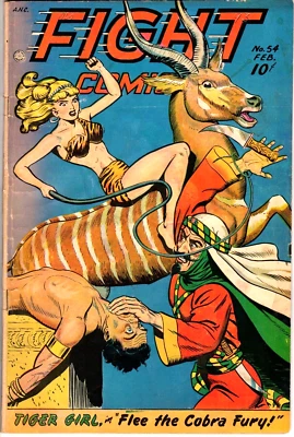 Fight Comics # 54 (VG 4.0) 1948 GGA Matt Baker art. Tiger Girl, Senorita Rio. - Image 1 of 4
