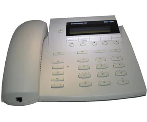 DeTeWe Openphone 61 Systemtelefon mit Rechnung OpenCom-100-Familie weiß vergilbt - Bild 1 von 2