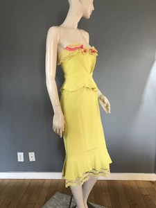 NWT Preen/Thornton Breggazzi Yellow Dress - Picture 1 of 12