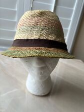 SCALA Pronto Raffia Fedora vintage lightweight breathable stay cool look cool