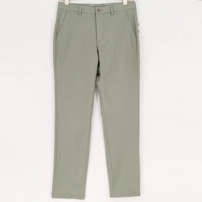 Pantalones de vestir Michael Kors para hombre verde oliva algodón elástico talla W33 L32 Foto 1 de 4