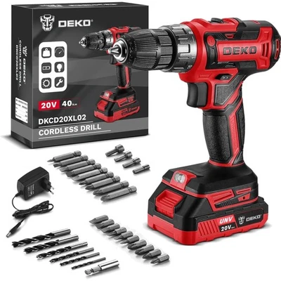 Starker Akku-Bohrschrauber 20V mit LED, 40Nm Drehmoment und ergonomischem Griff - Bild 1 von 2