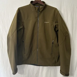 Patagonia Jacket Adult Large Adze Polartec Softshell Windbloc Green Olive 83390* - Picture 1 of 15