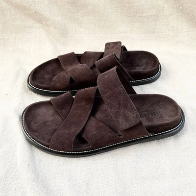 Sandalia cruzada de gamuza Todd Snyder Nomad cuero marrón ajustable para hombre 10 nueva sin caja Foto 1 de 4