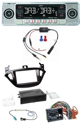 Dietz DAB USB MP3 Bluetooth Autoradio für Opel Adam ab 13 Corsa E ab 15 Ablage - Bild 1 von 4
