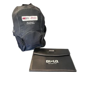 Bi Lo Grocery Store Advertising Backpack and Folder w/ Tablet & Calculator - Picture 1 of 3