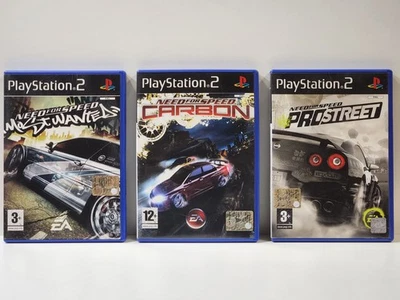 Need For Speed Most Wanted, Carbon & Prostreet -Sony Ps2 Playstation 2 - PAL ITA - Immagine 1 di 4