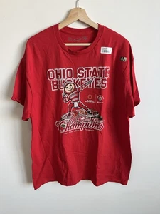 NUOVA maglietta calcio Ohio State Buckeyes Rose Bowl 2025 uomo XL National Champs - Foto 1 di 5