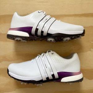 Adidas Men's SIZE 13 Tour 360 24 Boost Golf Shoes Cloud White Shadow Fig IE3366 - Picture 1 of 6