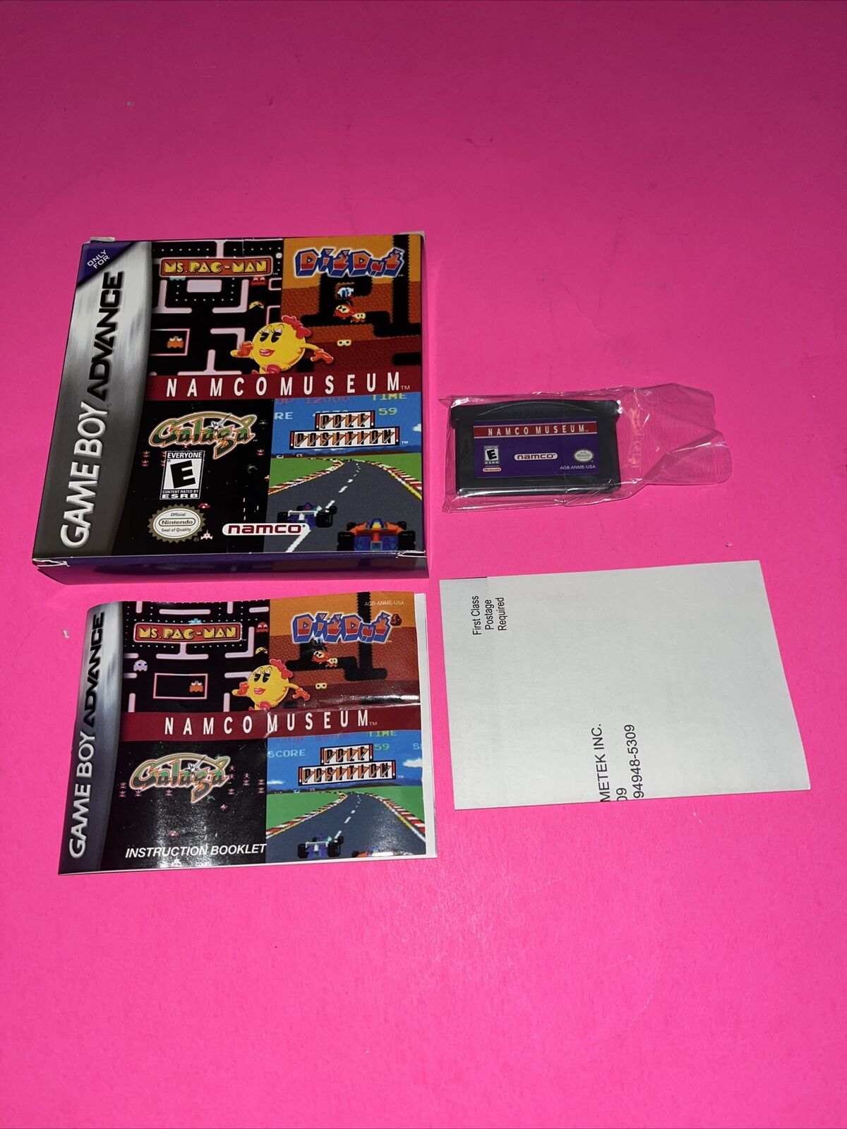 Namco Museum (Nintendo Game Boy Advance, 2001) CIB Complete 