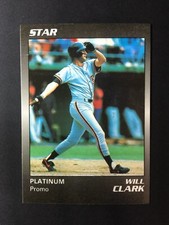 1990 Star Co WILL CLARK Limited Edition PLATINUM Promo Card  200 printed L125727