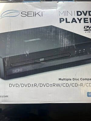 SEIKI Mini DVD PLAYERS Multiple Disc Compatible Whit Remote Control New. - Image 1 of 4