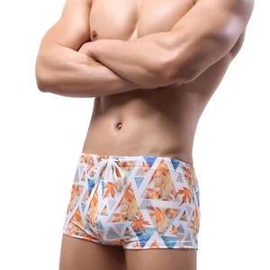 Herren Badehose Kordelzug Boxershorts Badebekleidung Beachwear Trunks - Picture 1 of 11