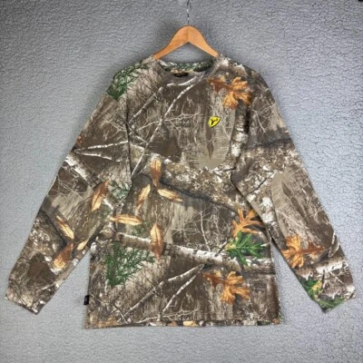 Scent Blocker Realtree Edge Camo Long Sleeve T-Shirt Sz M Cotton Blend Hunting - Image 1 of 4