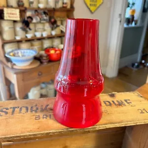 Jarrón chimenea vintage de vidrio rojo Riihimaki Piippu - Finlandia - ¡Retro! - Imagen 1 de 5
