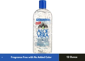Aloe Vera 100% Gel Fruta de la Tierra PURO Sin Color Añadido Cristal Transparente 12 OZ - Imagen 1 de 3