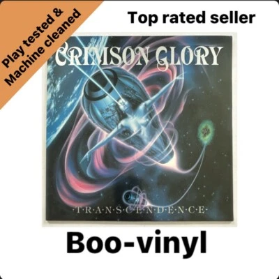 Crimson Glory – Transcendence. 1988 Original Press Road Runner Lp Vinyl Ex-Ex - Image 1 of 4