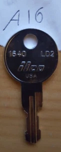 A16 key 1 NEW KEY FOR HUSKY TOOL BOX Home Depot KEYS CODE A16 toolbox  - Picture 1 of 2
