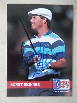 Sonny Skinner Autographed 1992 Pro Set Golf Card - Image 1 of 3