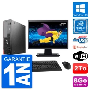 PC Fujitsu D556 Dt Bildschirm 27 " Intel G4400 RAM 8Go Festplatte 2To Windows 10 - Bild 1 von 8