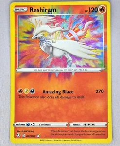 Pokemon TCG Reshiram 017/072 Shining Fates Holo Amazing Rare Holo NM - Picture 1 of 2