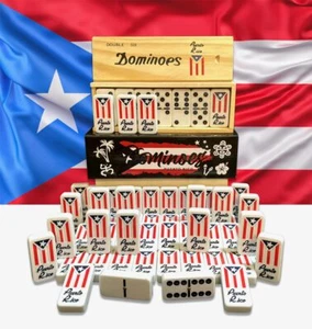 Puerto Rico Gifts Premium Dominoes Set Family And Friends Gift Packs Large Adult - Picture 1 of 9