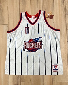 Mitchell N Ness Yao Ming Houston Rockets Platinum Swingman Mens Jersey Size 4XL - Picture 1 of 5