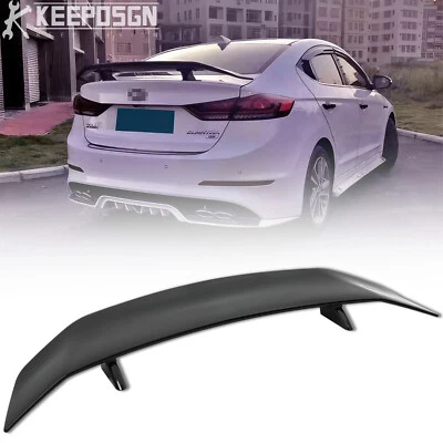 Alerón trasero de 47" para Hyundai Elantra 2012-2024 Racing GT ala negro brillante Foto 1 de 4