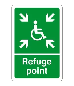 Safe refuge point - safety sign - business signs, carpark safety signs - for in - Picture 1 of 6