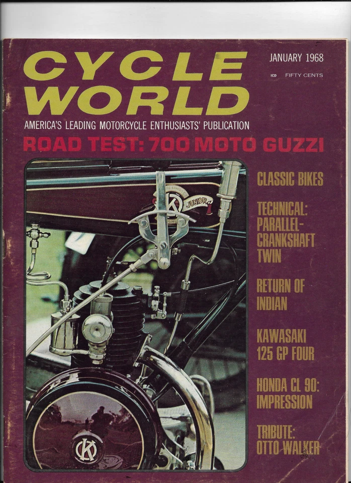 CYCLE WORLD MAGAZINE-----JANUARY 1968 - Image 1 of 1
