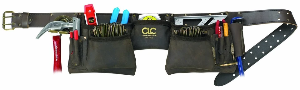 CLC Custom Leathercraft 19427 Construction Work Apron, Oiled Leather, 12 Pocket - Image 1 of 1