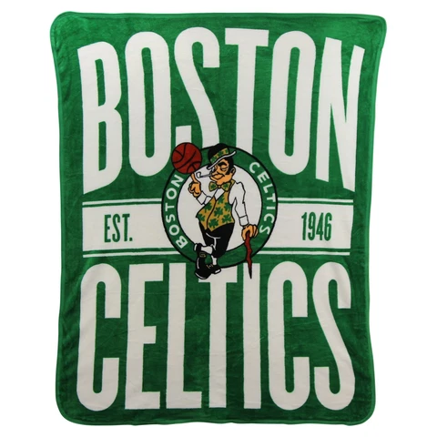 NBA Boston Celtics Micro Raschel Throw, One Size, Multicolor Cover