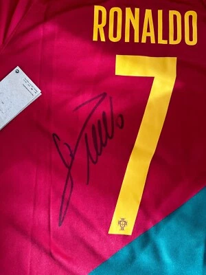 maillot ronaldo portugal neuf avec certificat d'authenticite - Photo 1/3