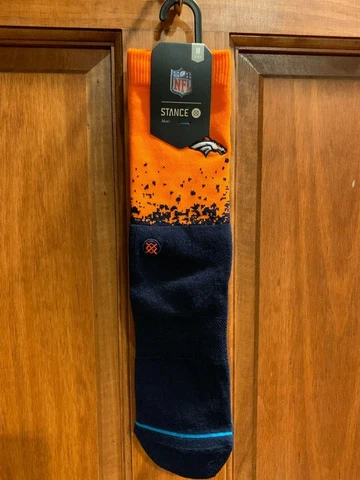 Stance Men's NFL Denver Broncos Fade 2 Socks M 6-8.5 BRAND NEW Cover