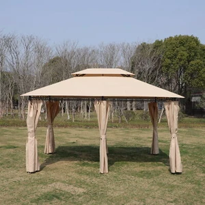 13x10 Outdoor Patio Gazebo Canopy Tent Ventilated Double Roof Mosquito net(Detac - Picture 1 of 13