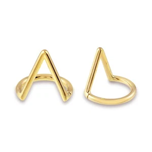 Anillo de tabique sin costuras de oro liso de 14 K Daith hélice lóbulo de caracola Tragus joyería corporal - Imagen 1 de 8